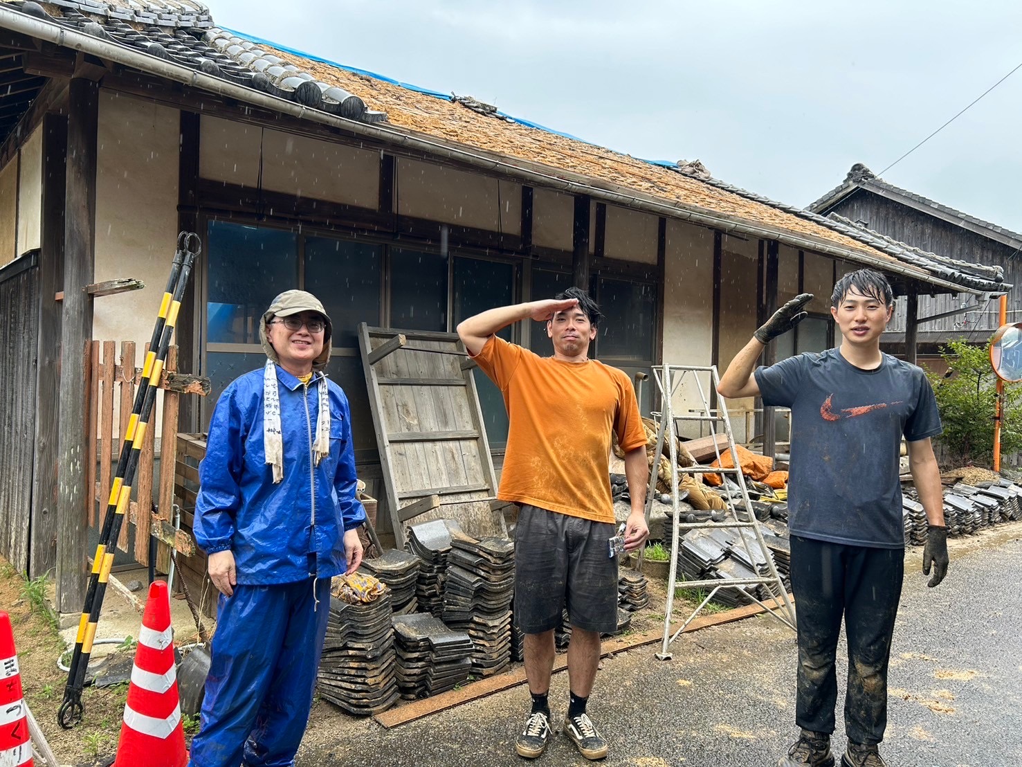 【7月】瓦屋根の撤去、キッチンスペース大改造